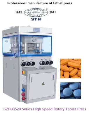 China Doppelte Seitendrehhochgeschwindigkeitstablet-Presse 100KN für pharmazeutische Produkte fournisseur