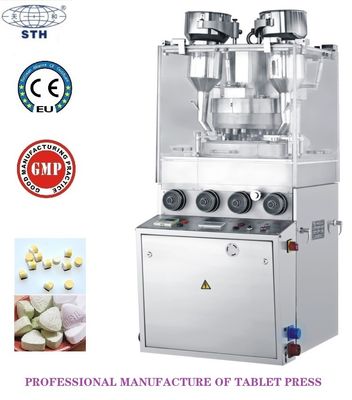 China Unregelmäßige Pfefferminz-Süßigkeits-Vitamintablette-Pressmaschine-Doppel-seitige gravierte Tablet-Kompressions-Maschine fournisseur
