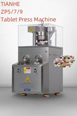 China TIANHE 5/7/9 Round  Shape Cleaning Effervescent Lab Tablet Press Machine fournisseur