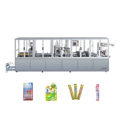China Thermische Blasen-Handbuch-Papierkarten-Verpackmaschine für Zahnbürsten-Lippenstift fournisseur