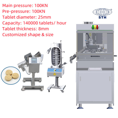 TiANHE Edelstahl Turm 26 Stationen Rotation Tablet Press Maschine fournisseur