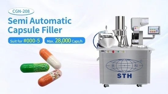 Halbautomatische Kapselfüllmaschine CGN-208 28000PCS/Stunde 2,12kw fournisseur