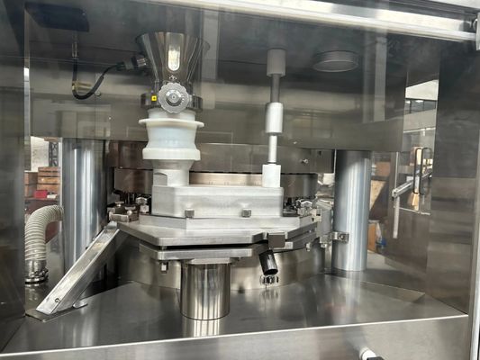 41 Stationen Hochgeschwindigkeits-Tablettenpresse mit 100 kN Hauptdruck und 40 kN Vordruck für die pharmazeutische Produktion fournisseur