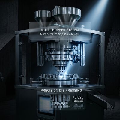Speed Tablet Press Machine GZPK-65/71 High Output 462000 pcs/h Automatic Tablet Weight Control BB BBS Tooling fournisseur